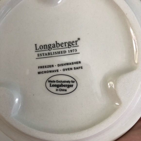 NWT Longaberger Pottery Holiday pint crock with lid - Picture 3 of 8